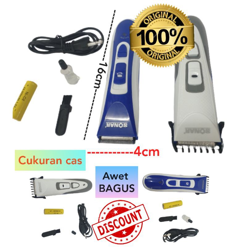 New Cukuran Rambut Murah Sn7026 Cukur Kumis Jenggot Terbagus Hair Clipper Ori dan kliper anak cas