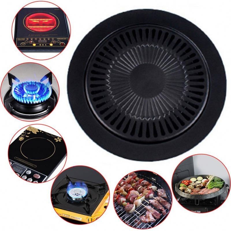 Alat Pemanggang Bulat Anti Lengket Panggangan BBQ 32Cm Ultra Grill Pan