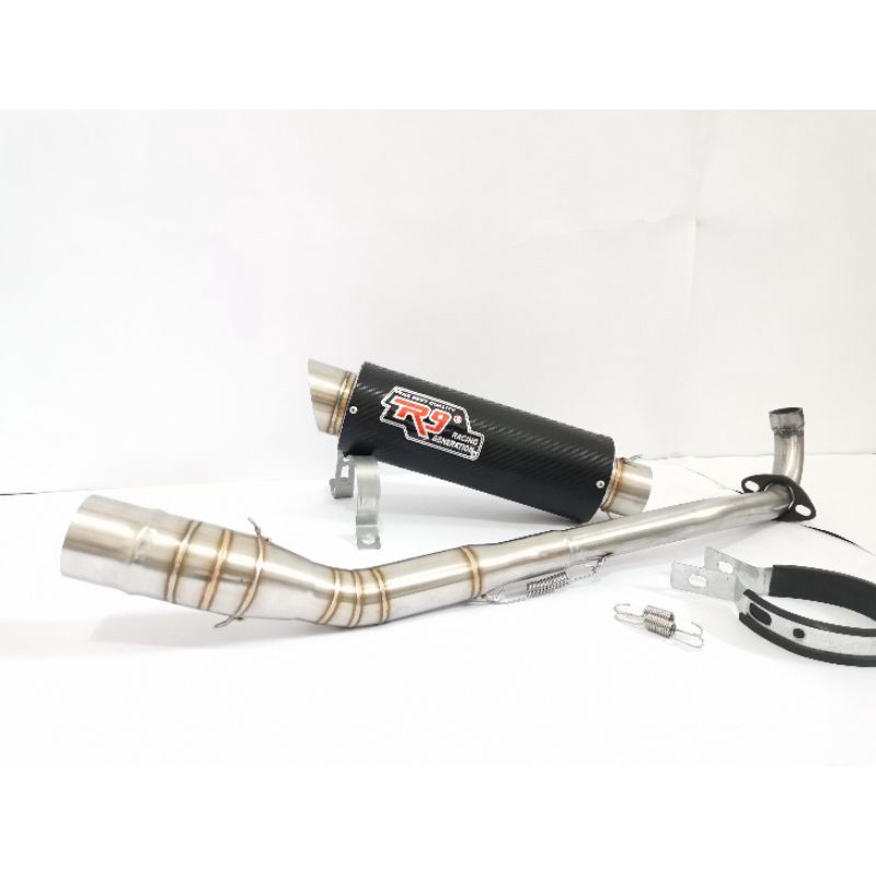 knalpot Racing Stainless purbalingga R9 motor bebek jupiter vega supra blade revo shogun smash grand