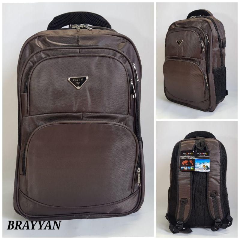 Tas Ransel Polo Pro Backpack Laptop 20&quot; Pria wanita