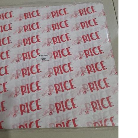

☄ Kertas Nasi Motif Printing 30x30 cm - Anti Lengket isi 100 pcs ♝