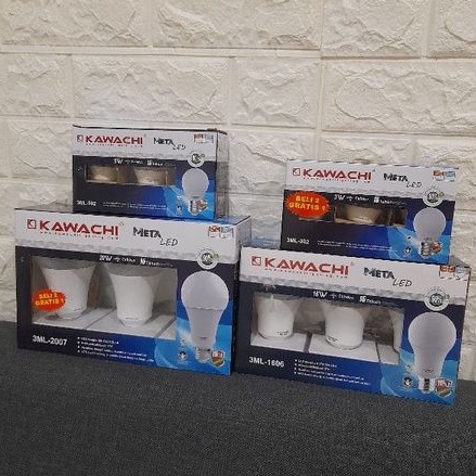 Paket Hemat Bohlam Metaled Bola Lampu LED Kawachi Super Terang