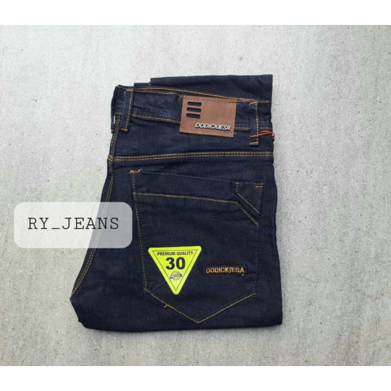 Celana jeans pria celana panjang garment stretch