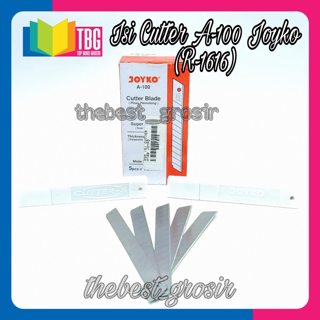 

1 TUBE ISI CUTTER A100 JOYKO / REFILL CUTTER KECIL JOYKO (R-1616)