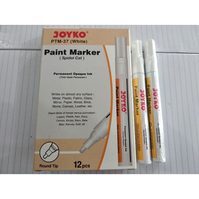 Spidol Putih Paint Marker Joyko