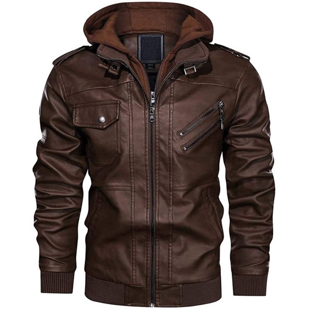 Jaket Kulit Model Hoodie, jaket kulit asli domba super