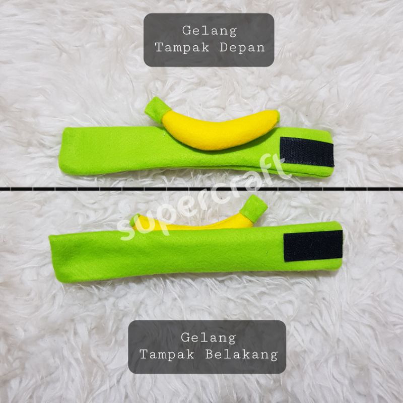 Bando Pisang Kostum Buah Pisang Bando Buah kostum Pisang Bando Karakter Buah Buahan Banana Headband