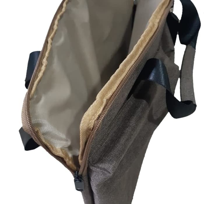 Tas Laptop PREMIUM 14 INCH KUALITAS EXPORT HARGA PROMO - Cokelat