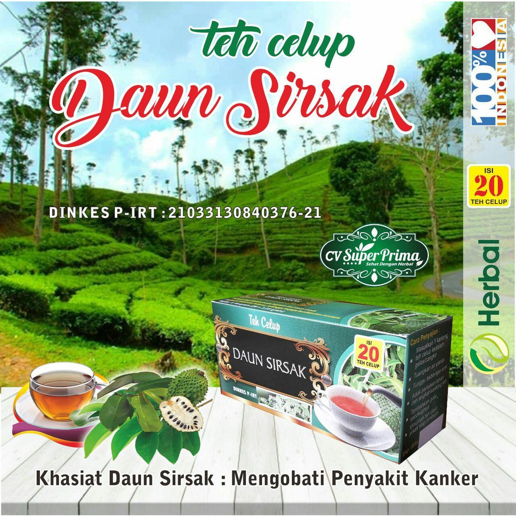 

Teh Celup Daun Sirsak Berkulitas - Super Prima