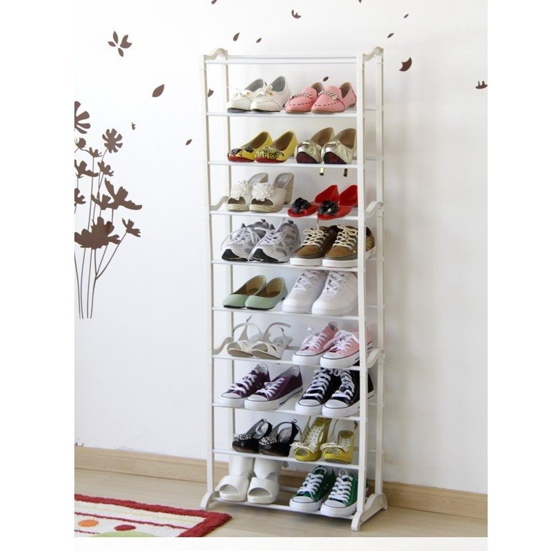 Amazing Shoes Rack Rak Sepatu 10 Tingkat Terbagus Mmi 1300 Gr Shopee Indonesia