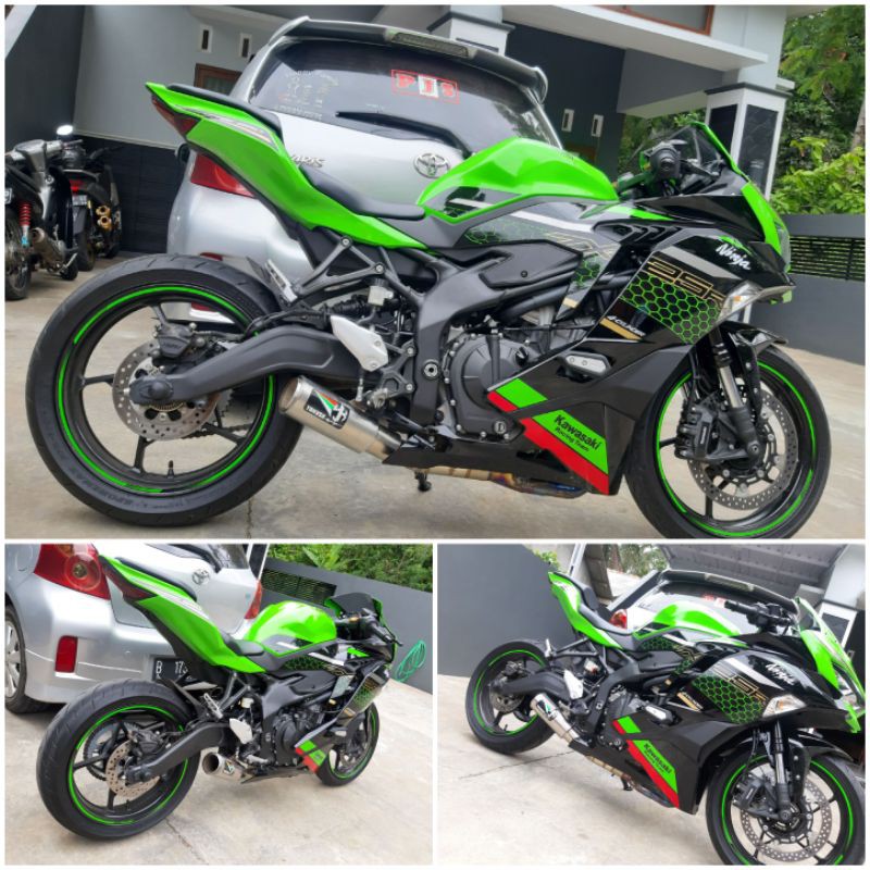 knalpot yakuza titan series for zx25r full system pnp