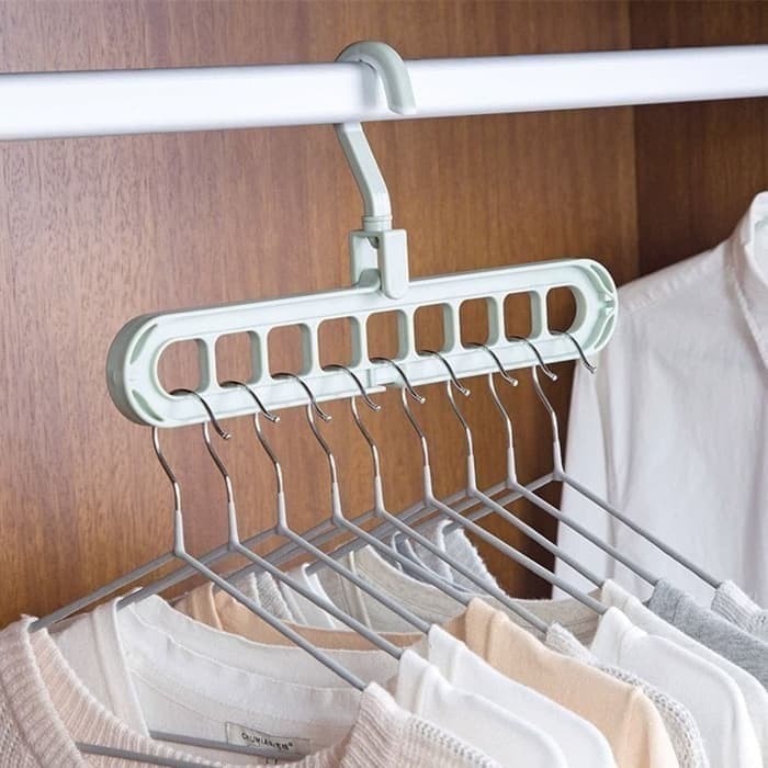 MAGIC HANGER GANTUNGAN BAJU ORGANIZER 9 LUBANG