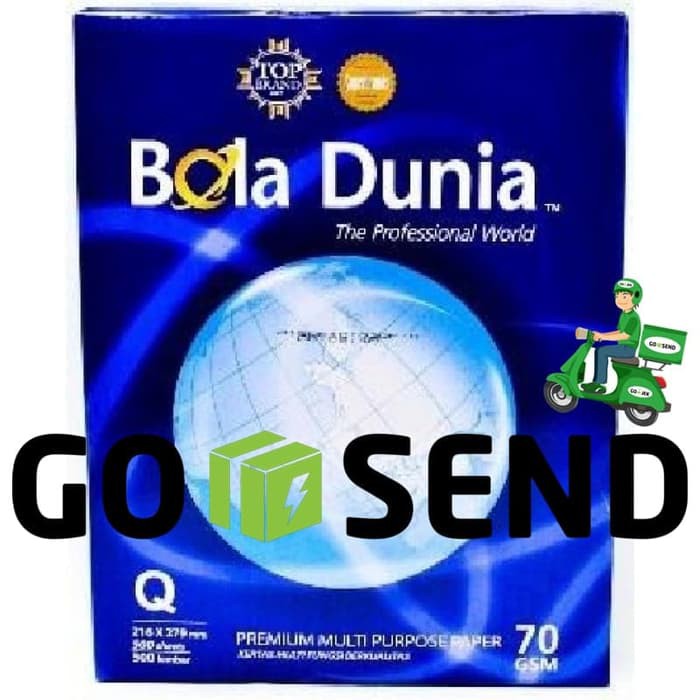 

KHUSUS GOSEND BOLA DUNIA Kertas Fotocopy Q4 70 Gram Paper Print