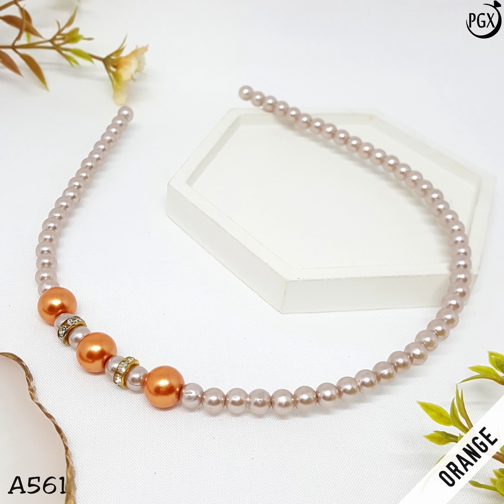 PGX Bando Mutiara Korea Headband Aksesoris Rambut Wanita A561