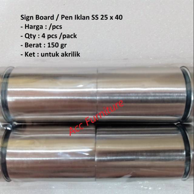 

Sign Board / Pen Iklan 25 x 40 (SS)