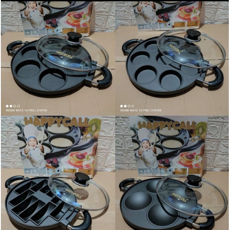 cetakan kue happycoll,teflon anti lengket & gores cetakan terang bulan mini kue lumpur//pukis//kue s