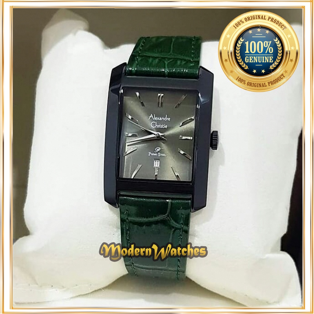 Jam Tangan Wanita Alexandre Christie Ori AC 1022 Black Green Abu Merah Hijau Coklat Silver Brown Tal