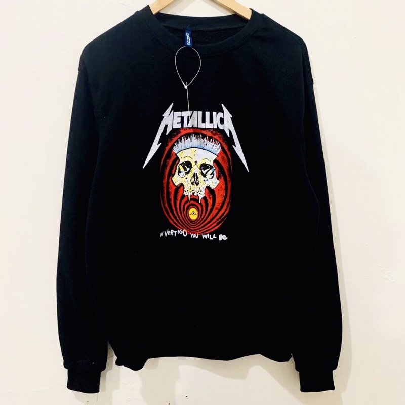 CREWNECK H&M METALLICA VERTIGO BLACK