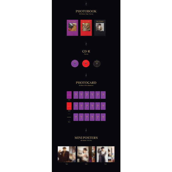 WONHO - 1st Single Album OBSESSION