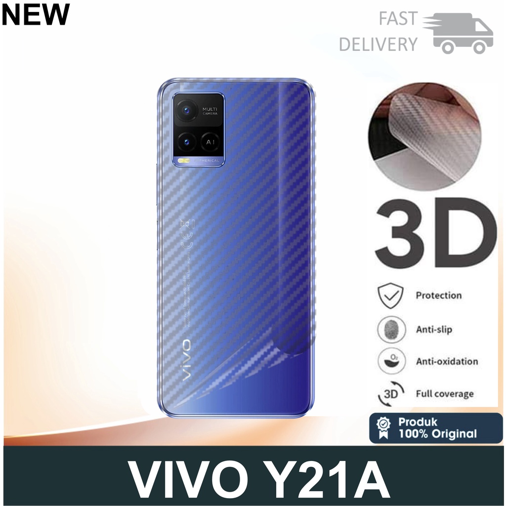 Garskin Carbon Vivo Y21A Skin Carbon Anti Jamur
