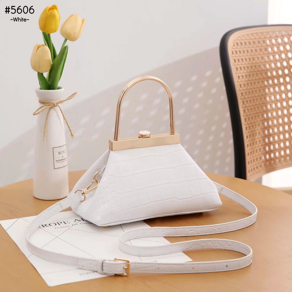 Porosus Crocodile Fashion Handbag #5606 (Tas import Wanita) #11