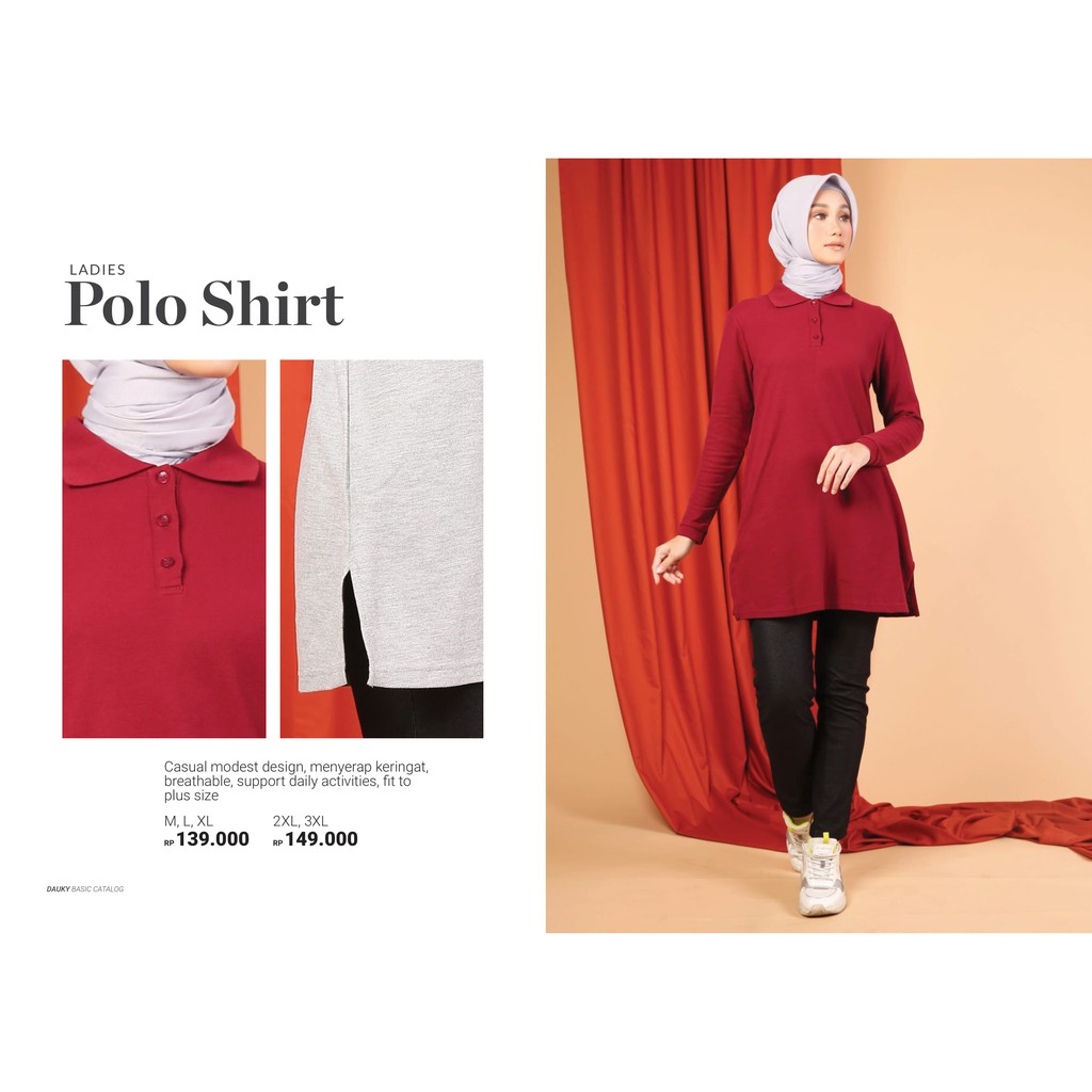 KAOS POLO OLAHRAGA DAUKY (LADIES POLO SHIRT) SUPER ADEM