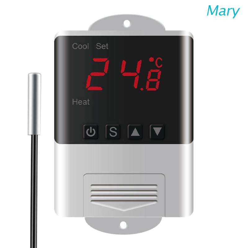 Mary Thermostat Digital 2 Arah 110V-230VAC 10A Untuk Inkubator Akuarium