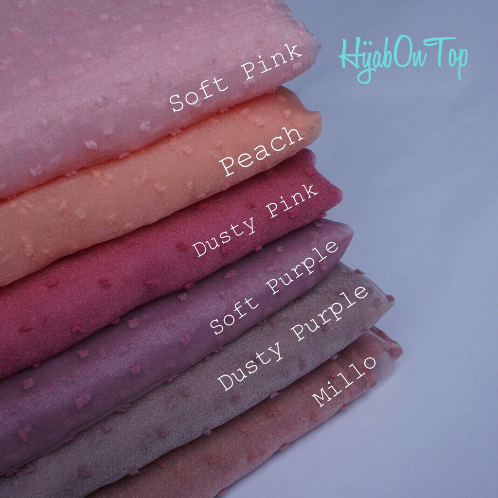Penjual Organza Rubiah Dot Rubiah Bintik Organza Dot Premium Murah MURAH MERIAH