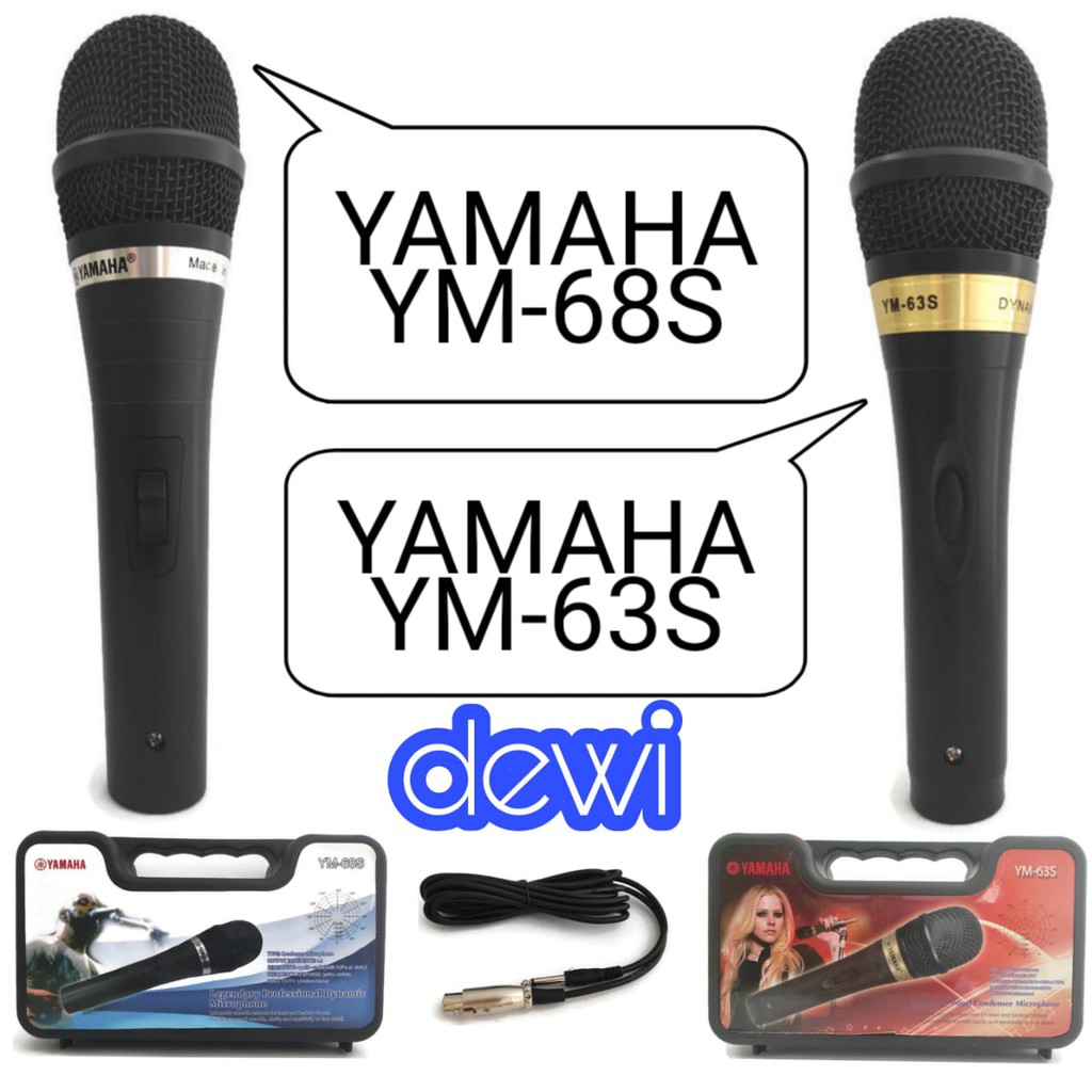 MIC YAMAHA KOPER YM63S ,YM68S / MICROPHONE MURAH YAMAHA YM-63S , YM-68S / MIC KABEL YAMAHA 63S , 68S