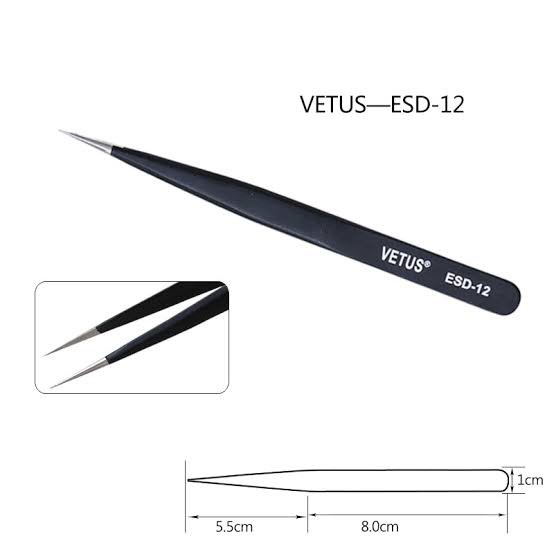 PINSET EYELASH - TWEEZERS BLACK [ PILIH TIPE ]