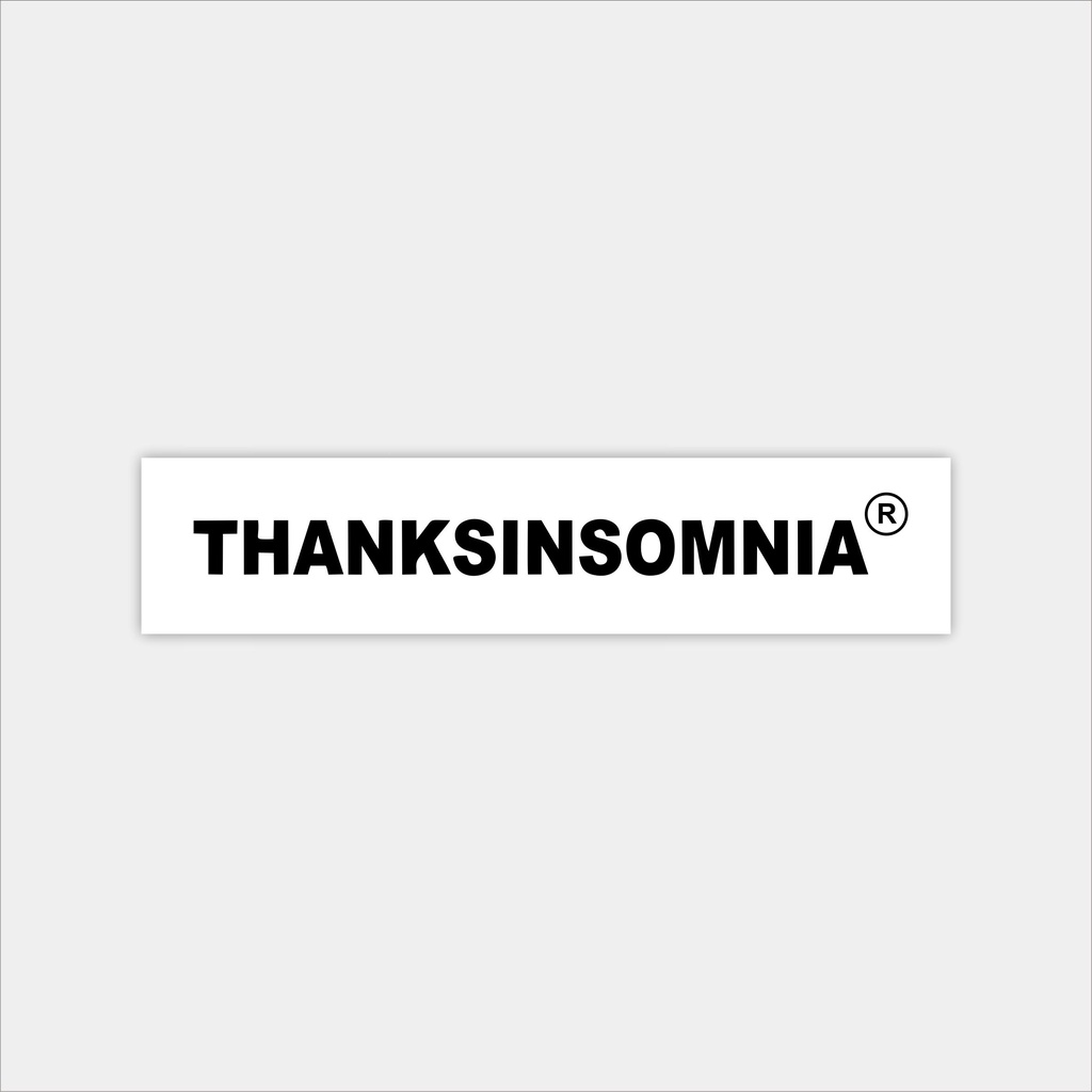 

Stiker Sticker Case Thankinsomnia Blue Black White Phone Logo Brand distro Skate Surf Band Aesthetic Termurah Pop Art Clothing Basic Daily Tumblr Laptop HP Casing Striping Tempel Label Merk Dinding Graftac Vinyl High Quality decal