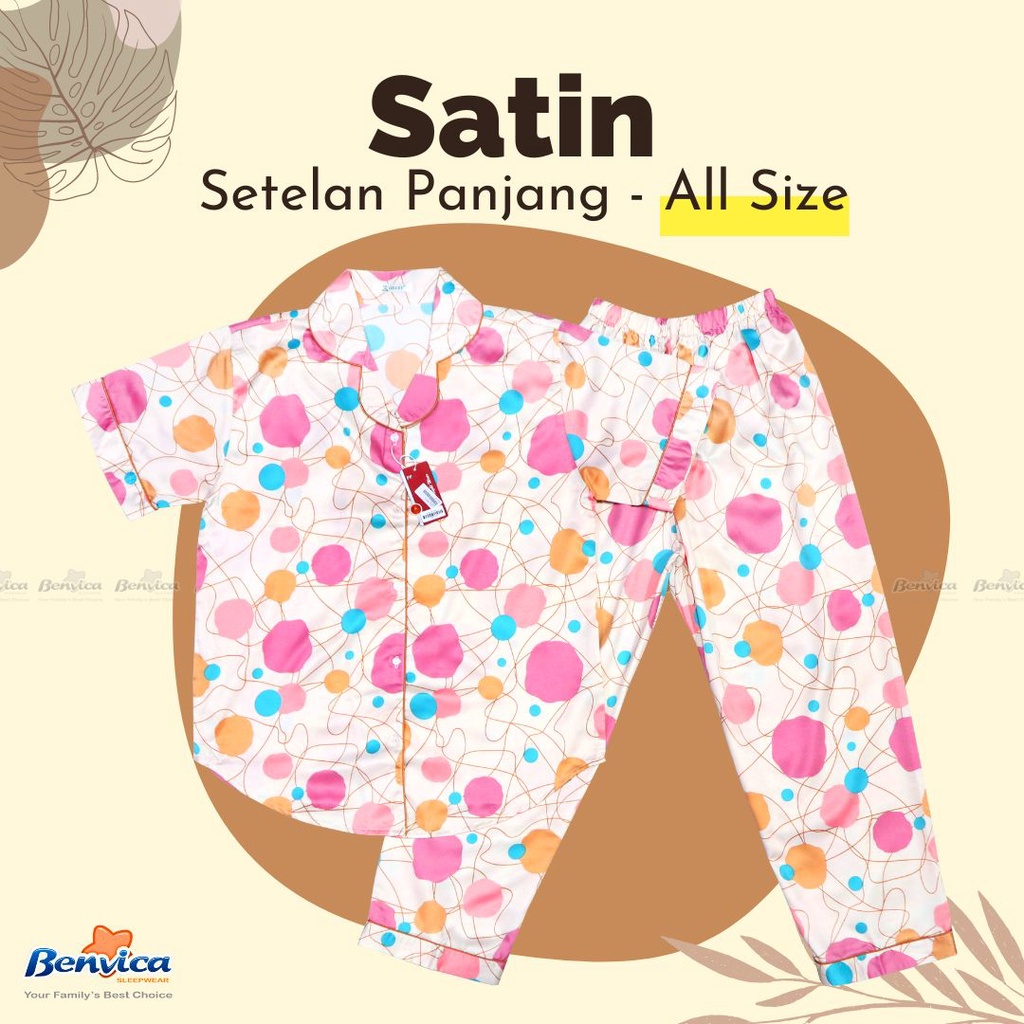 BAJU TIDUR CELANA PANJANG SATIN GREET PREMIUM