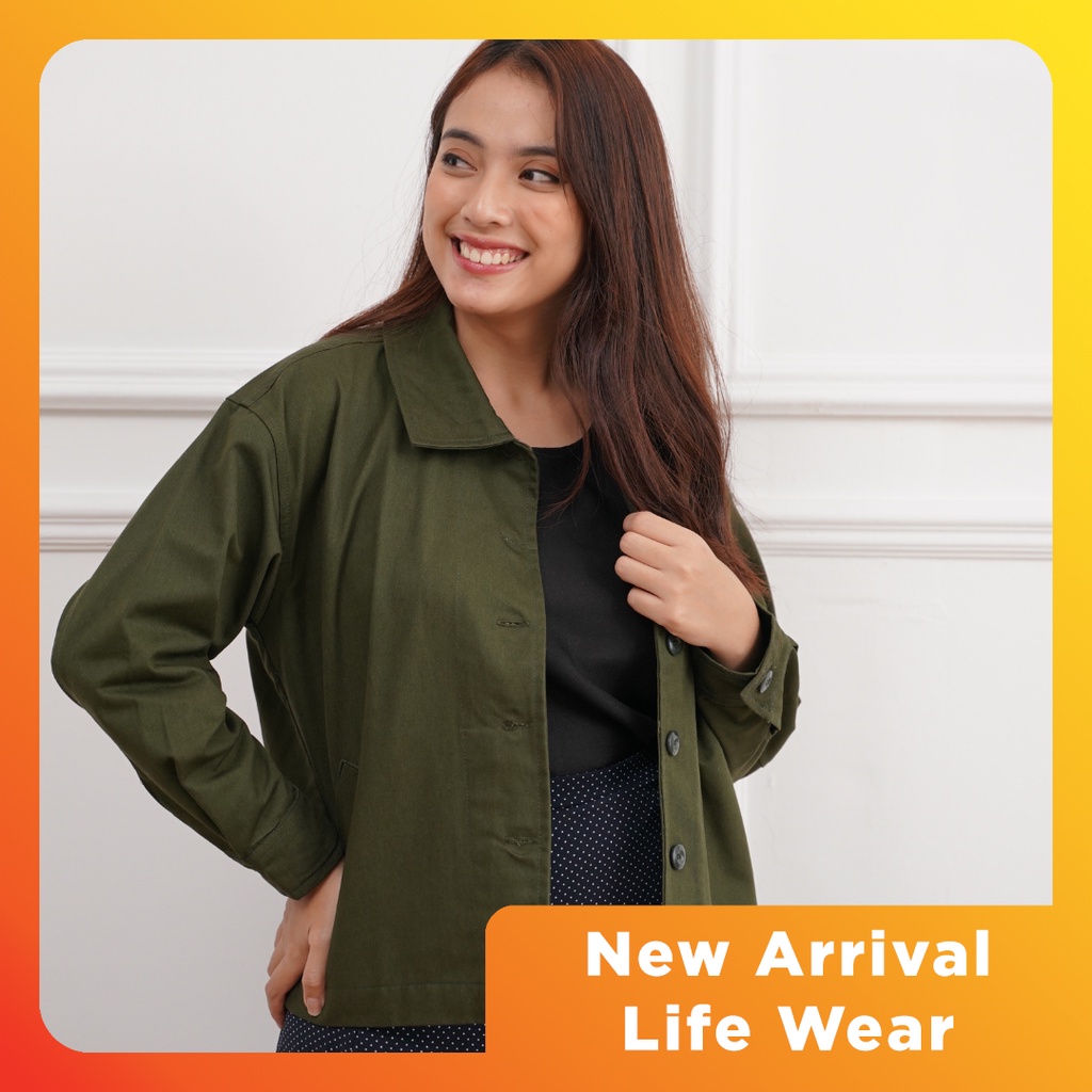 HOODIE GOODIE Life Wear Woman Crop Army