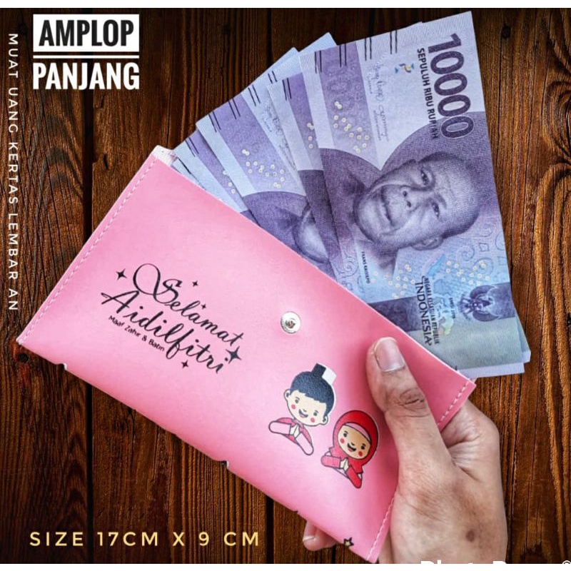 DOMPET AMPLOP LEBARAN PANJANG / IMPLEK MUAT SELEMBAR UANG KERTAS