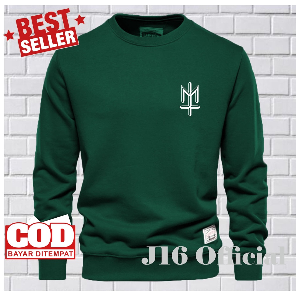 CREWNECK Sweater Distro Pria Bahan Fleece Tebal Premium