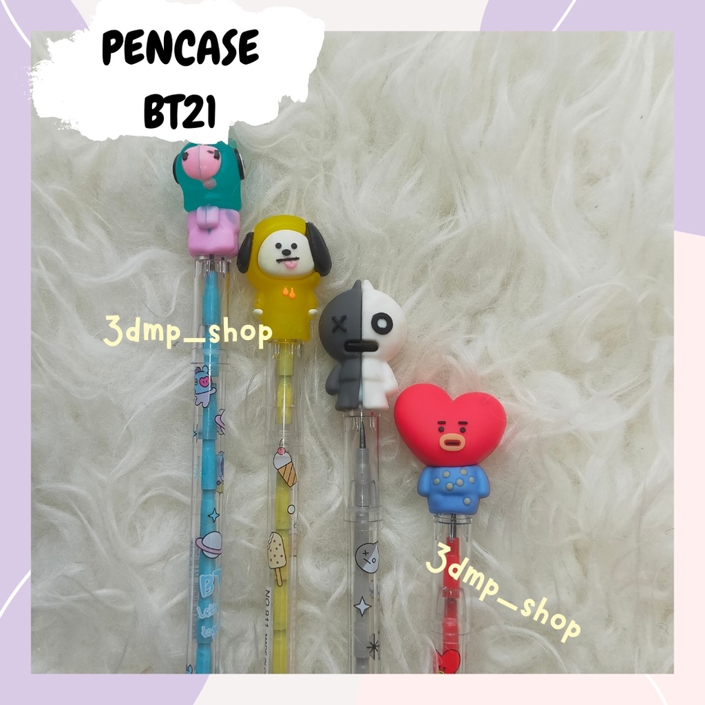 Pensil BT21- Tata Mang Van Chimmy