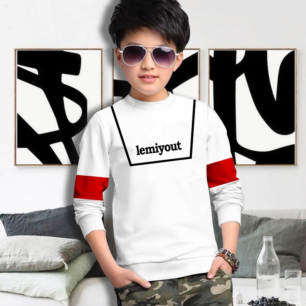 Switer Lemiyout Terbaru / Sweater Anak Laki-laki /  Sweeter Gaming Bahan Babyterry / FLAVA_STORE