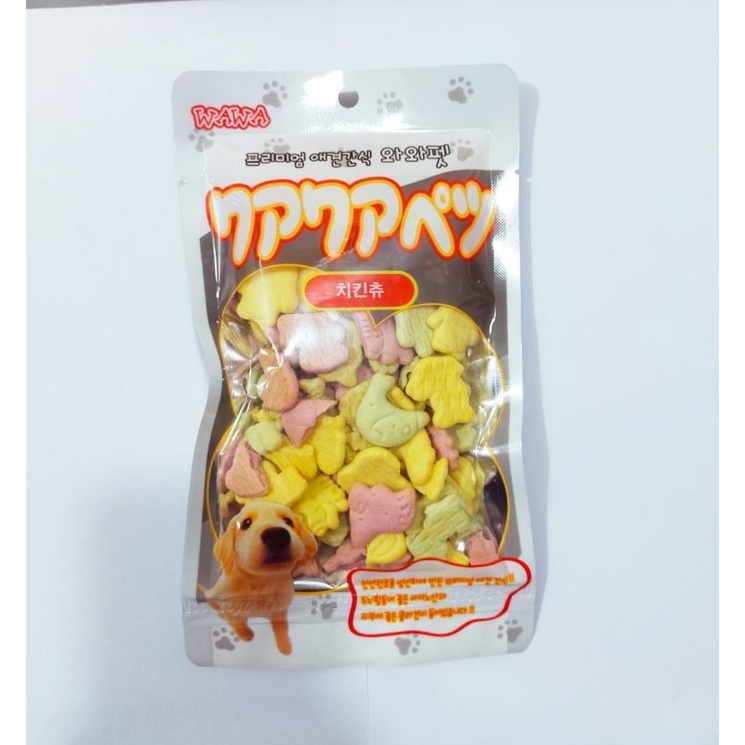 Snack Cemilan Anjing 60g Mix Biskuit Anjing - Wawa