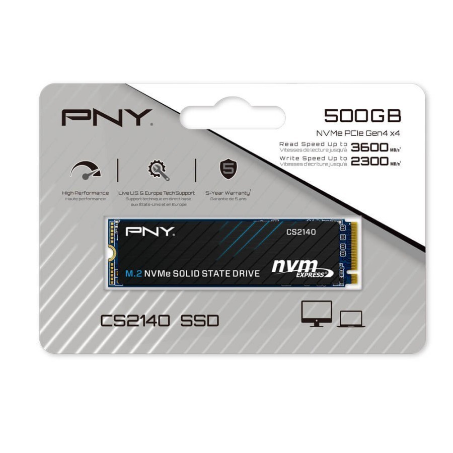 SSD PNY M.2 NVME CS2140 500GB/1TB/2TB PCIe GEN 4 x4 500 GB