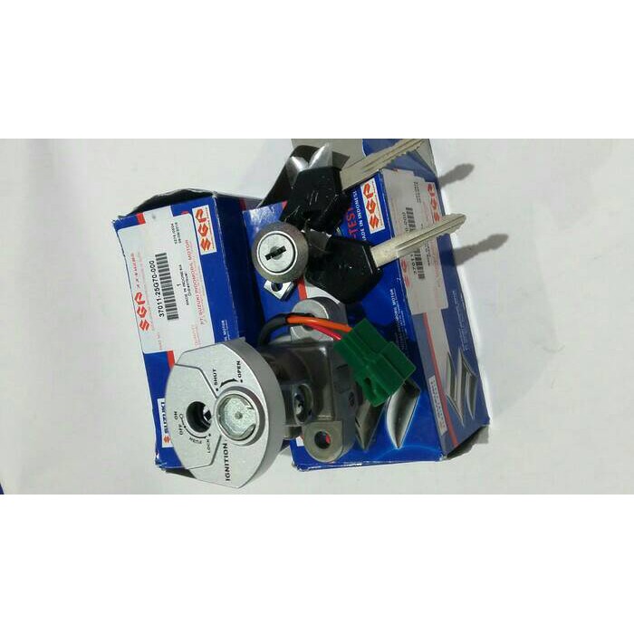 Kunci Kontak FU magnet - kunci Satria FU - Kunci Kontak Assy Satria F Silver Original Suzuki Murah