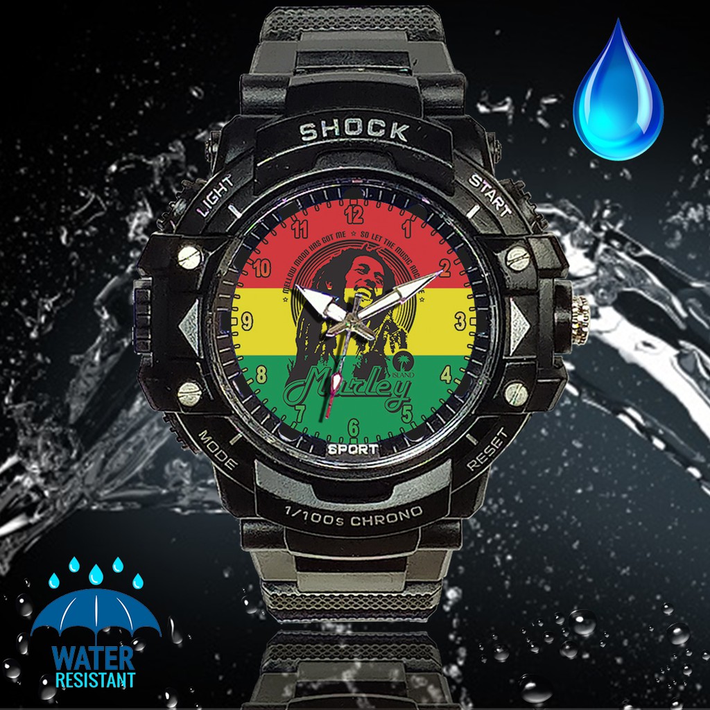 (JOS GANDOS BOS) Jam Tangan  BOB MARLEY - 4 (Exclusive)