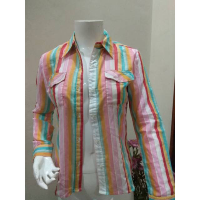 Kemeja downstripe rainbow GRAPHIS