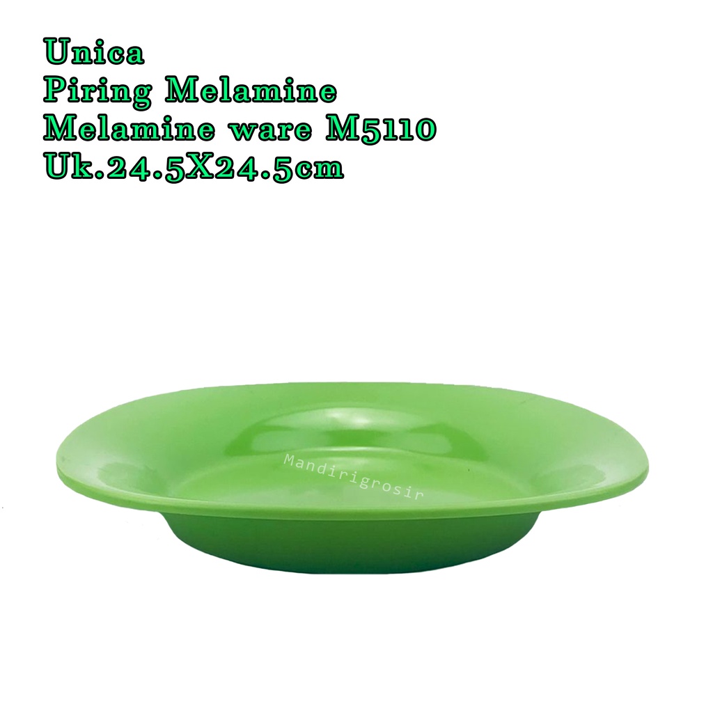 Unica * Piring Melamine * Melamine ware * M5110 * Uk.24.5X24.5cm