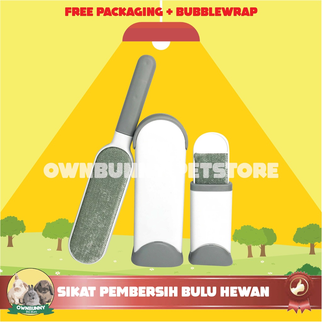 SIKAT PEMBERSIH BULU HEWAN PET FUR 2 IN 1