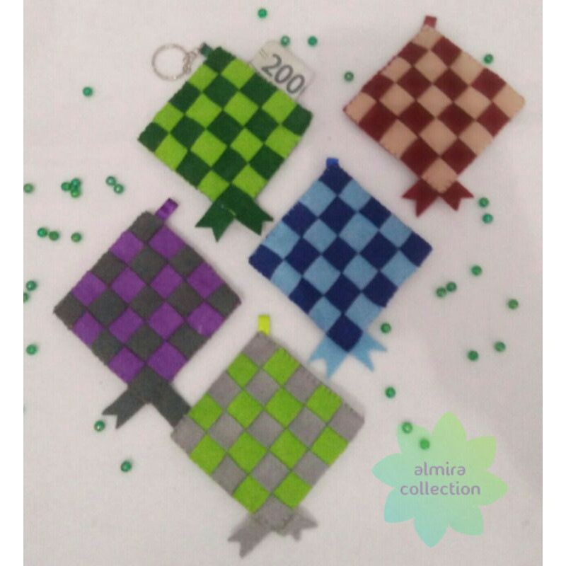 Amplop Flanel Lebaran model Ketupat