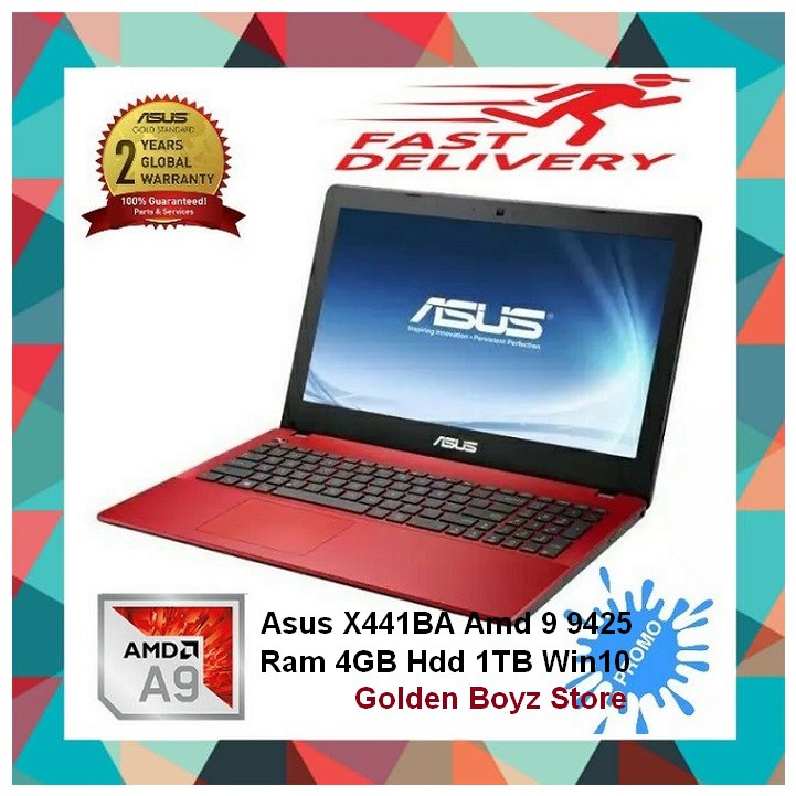 ASUS X441BA / LAPTOP ASUS X441BA / LAPTOP ASUS X441 / AMD A9 9425 4GB 1TB R5 Bonus Windows 10