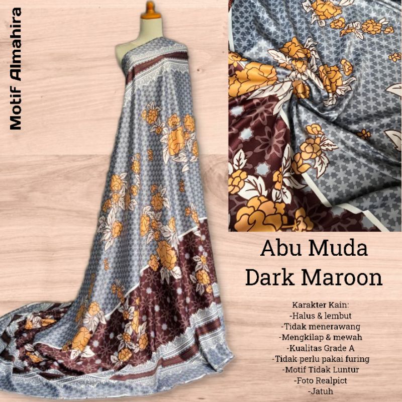 Kain Dr Silk Motif Almahira harga setengah meter