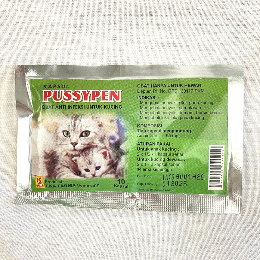 

EKAFARMA Obat Pilek Kucing PUSSYPEN 10Caps