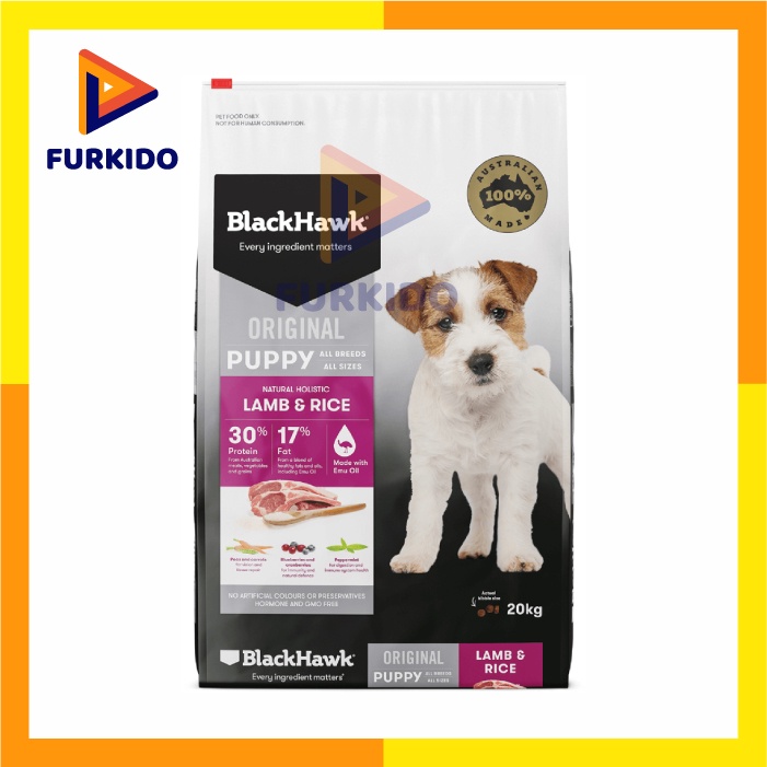 BlackHawk / Black Hawk Dog Food Puppy Lamb Rice Original 20 Kg