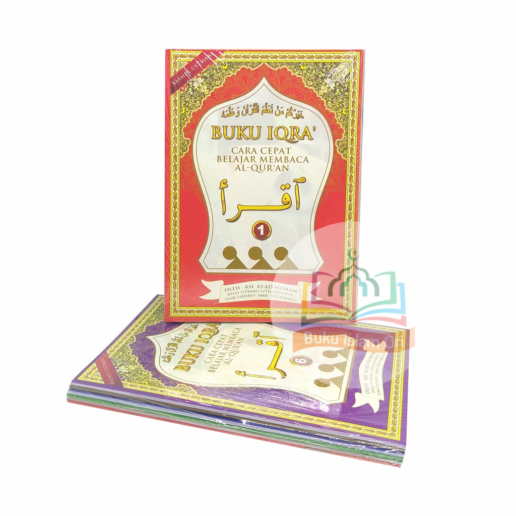 BUKU IQRO IQRA RASM UTSMANI PER JILID - 1 SET JILID 1-6